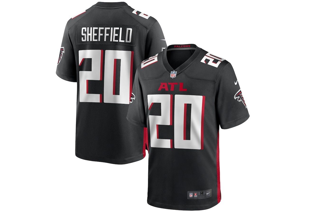 Men Atlanta Falcons #20 Kendall Sheffield Nike Black Game NFL Jersey->atlanta falcons->NFL Jersey